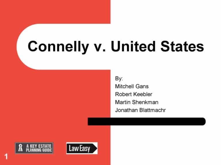 Supreme Court Holding In Connelly Requires that Redemption Agreements be Reconsidered