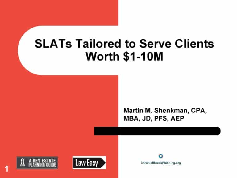 SLATs Tailored to Serve Clients Worth $1-10M