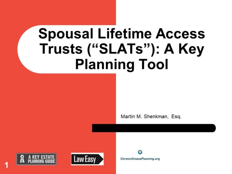 Key Estate Panning Technique for Married Clients in 2020: Spousal Lifetime Access Trusts